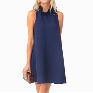 Navy Blue Sleeveless Dress - NEW